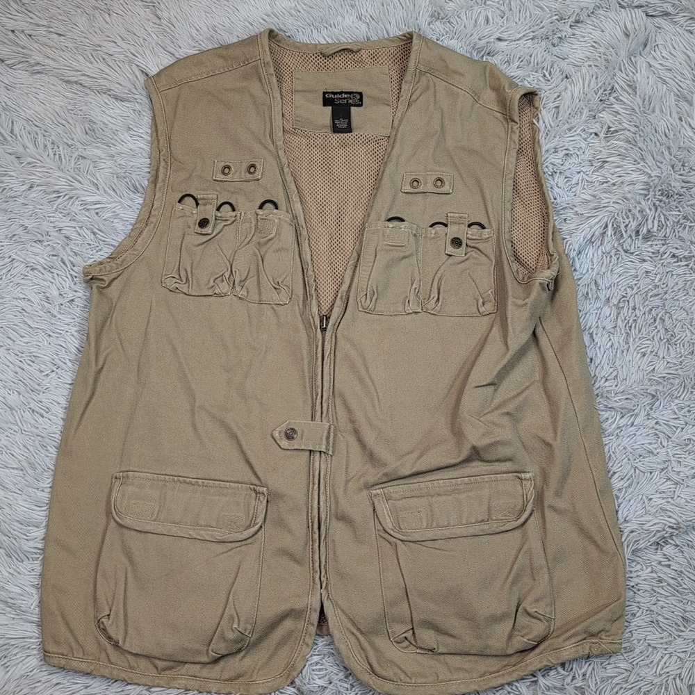 Guide Series Vest Mens XL Biege Sportswear Fishing Hunting‎ Shooting Outdoors